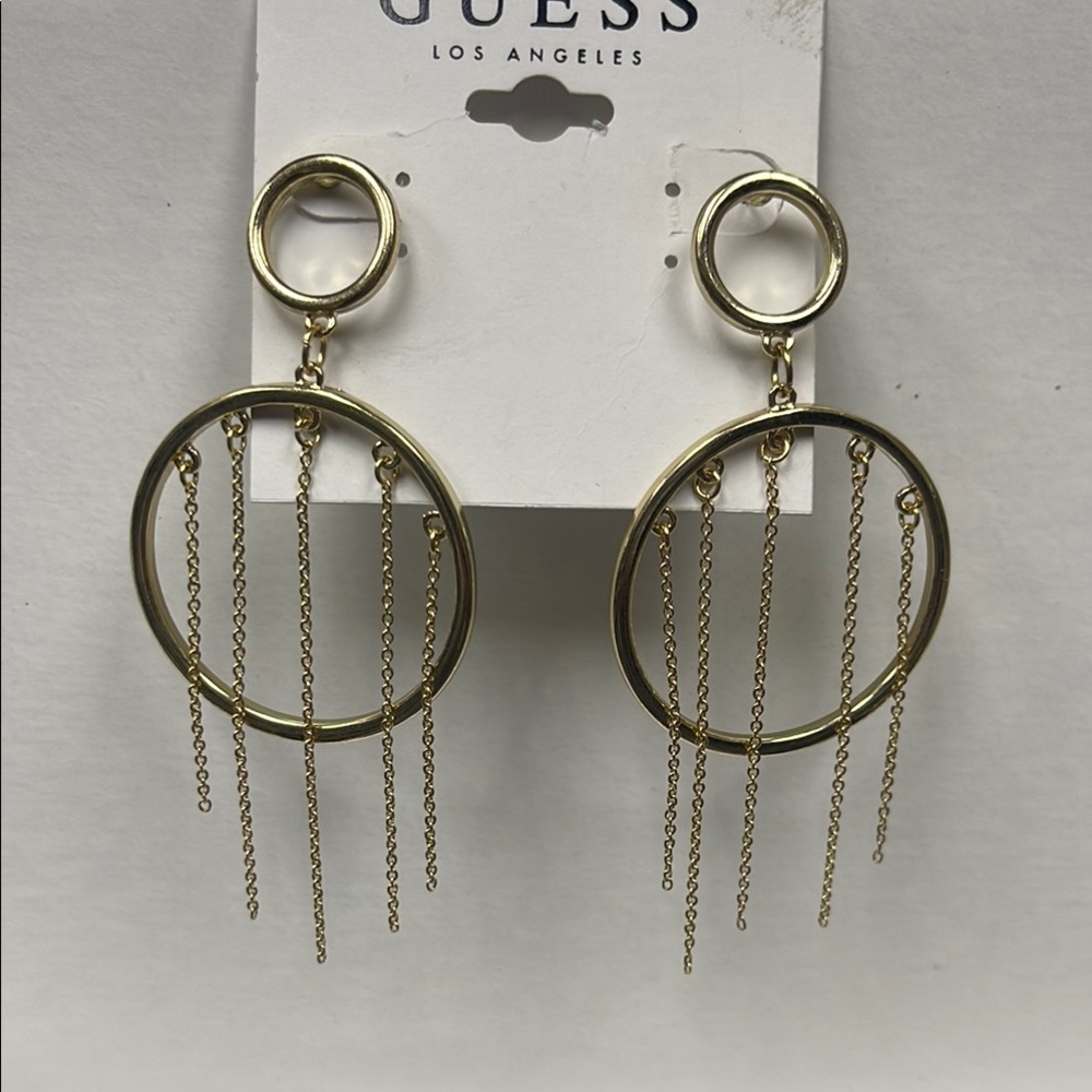 NWT Guess by Marciano Gold Dangle Earrings